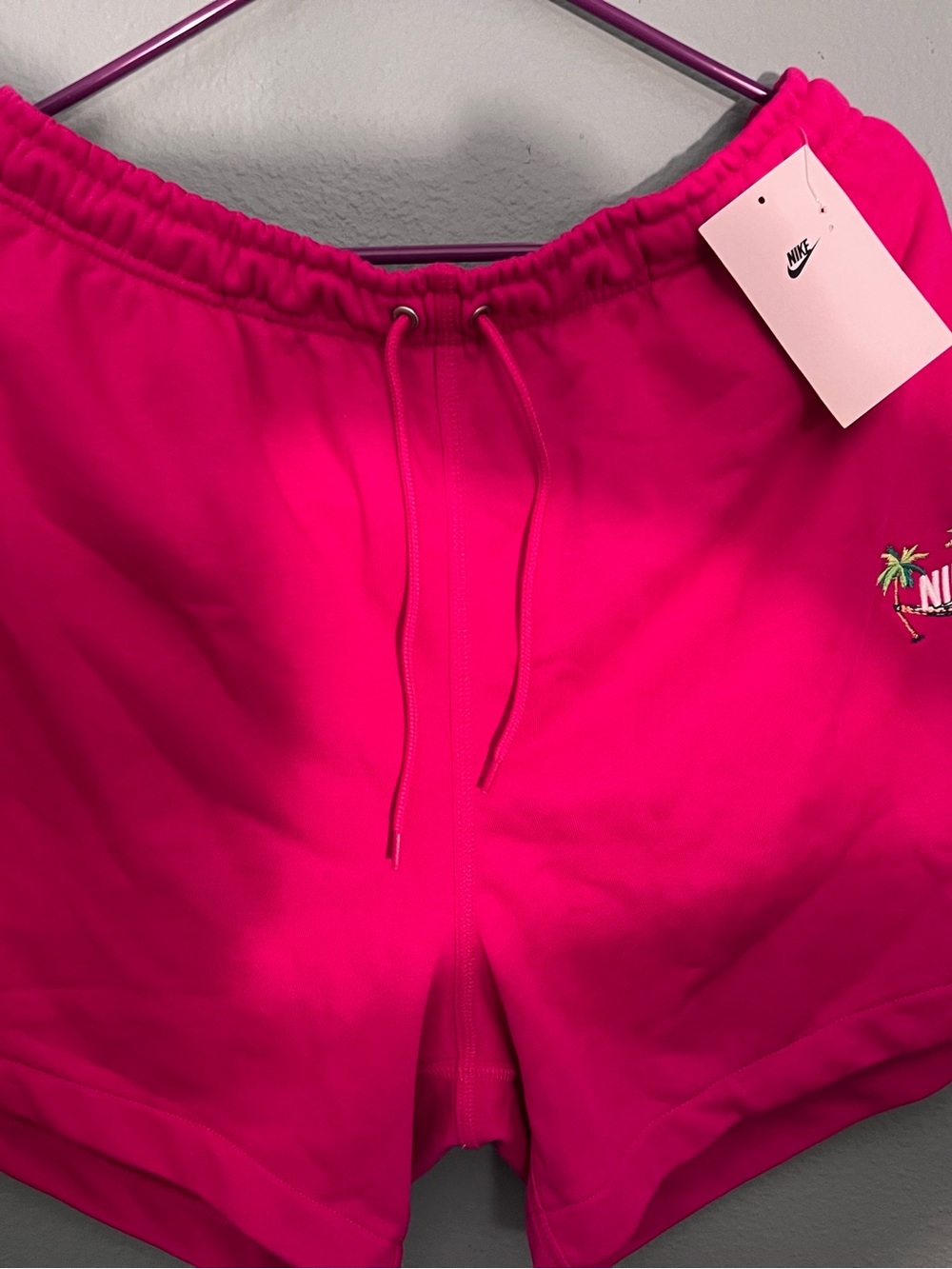 Nike Men’s  Hot Pink Drawstring Shorts